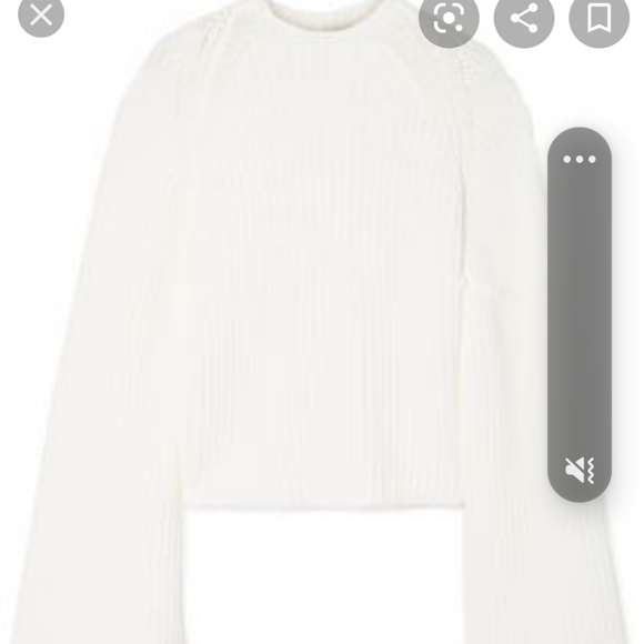 Rosetta Getty Cape Low High Sweater NWT - Picture 2 of 10